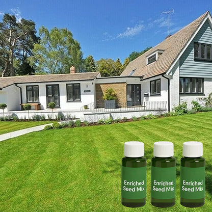 Easy Spray-On Grass Seed & Fertilizer Solution - Instantly Restore Thicker, Greener Lawns in Days (Includes Sprayer & Formula（副本）