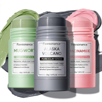 Pawsonance™ Clay Stick Collection 3 Masks for Every Skin Concern